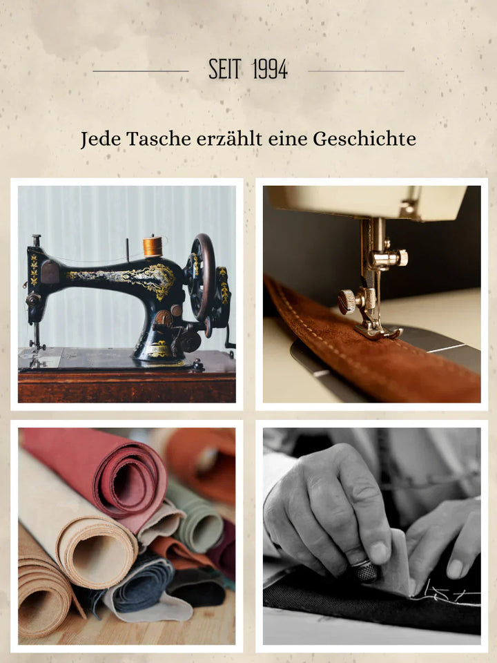 ISABELLA - Moderne Lederhandtasche mit goldenen Details